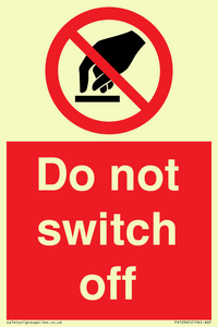 Do not switch off 